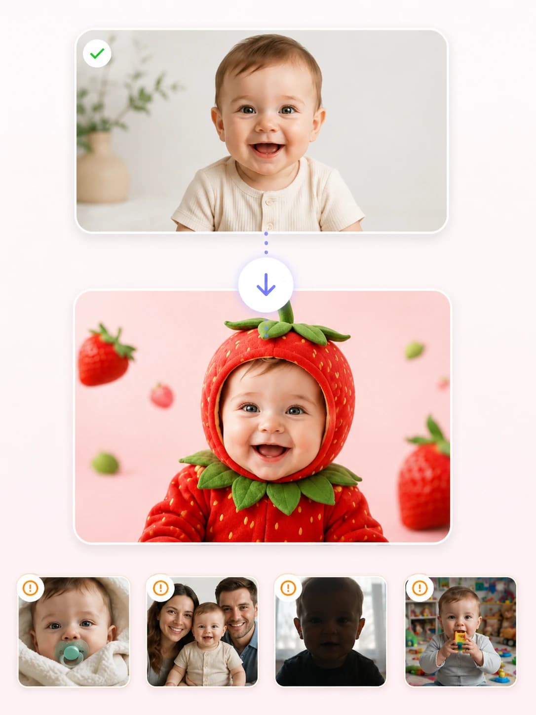 Pick a baby photo that can survive the fruit costume