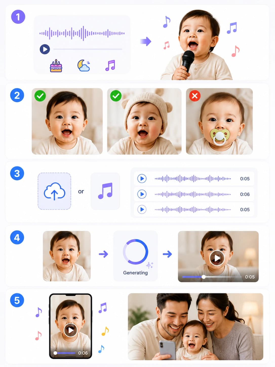 How to make a baby sing with AI