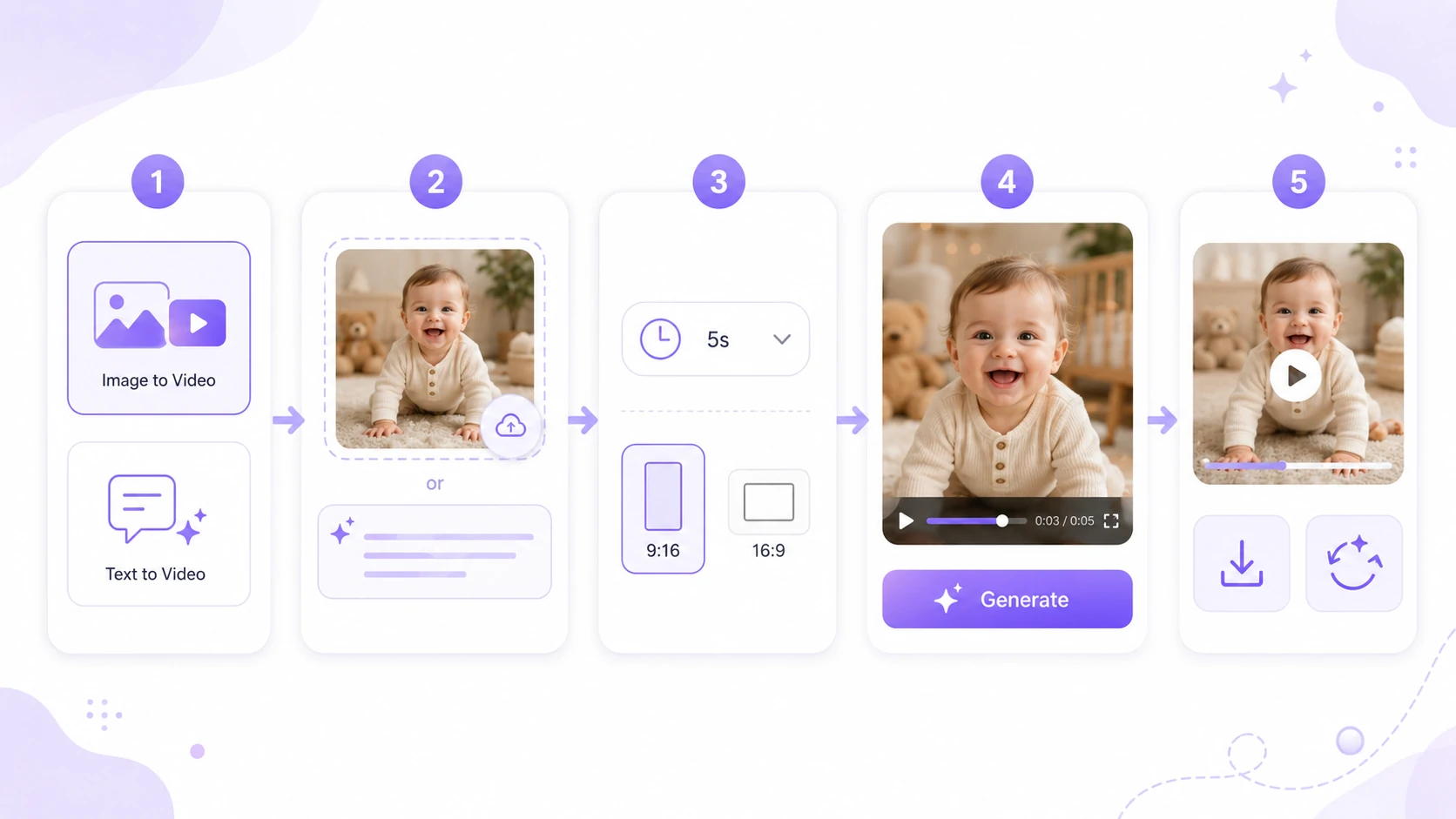 How to create a baby AI video